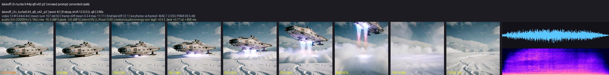 Spaceship takeoff image-to-video