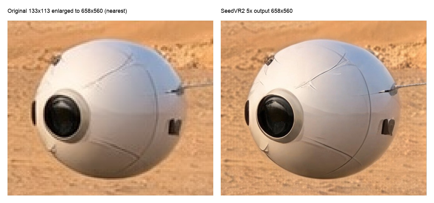 SeedVR2 5x upscale comparison
